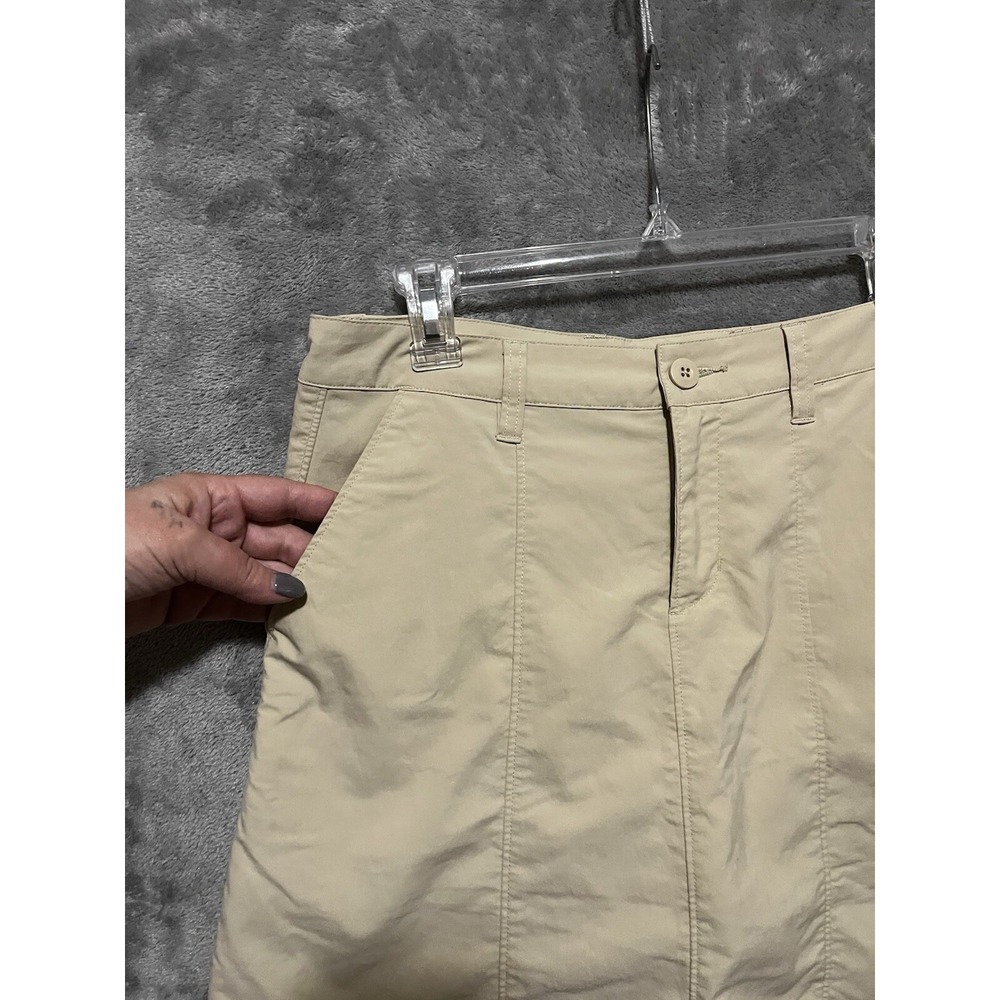 Patagonia Size 4 Tan Skort Skirt Shorts Zip pockets Gorpcore Golf Outdoors - Picture 2 of 7